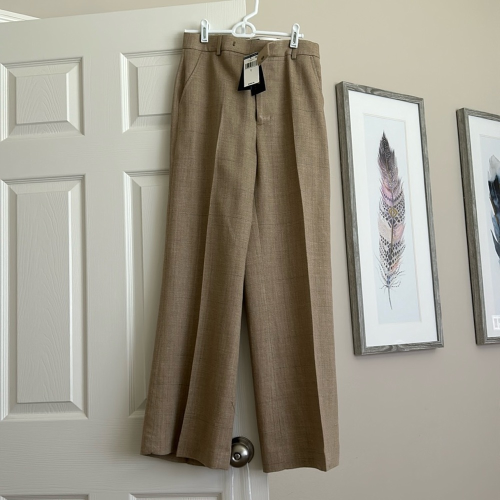 NWT Ralph Lauren Trouser Wide leg, Blend of Wool, linen and Silk